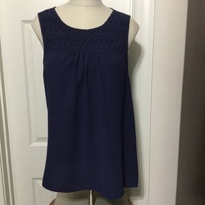 Elle navy tank top